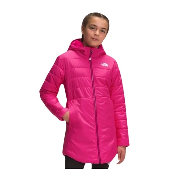 THE NORTH FACE REVERSIBLE MOSSBUD SWIRL PARKA L 14/16